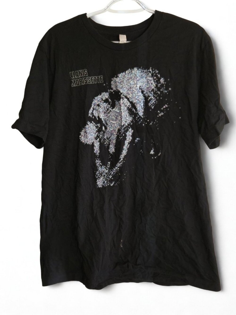 Alanis Morissette Graphic Band T-Shirt Black Rock Tee Alternative Music XL